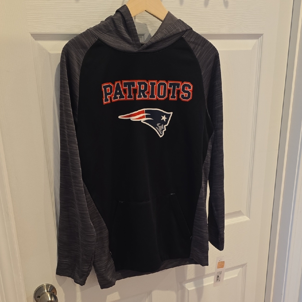 Patriots Black and Gray Hoodie